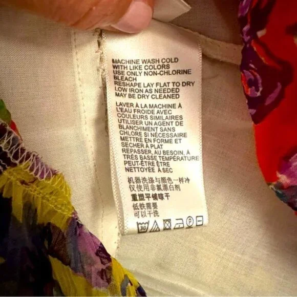 Anthropologie | Women's Multicolor Malibu Floral Maxi Dress Size 12 - Picture 13 of 15